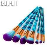 4/7/10Pcs Diamond Makeup Brushes Set