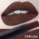 24 Color Liquid Waterproof Lipstick