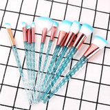 10 pcs Unicorn Makeup Brushes Set