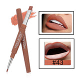 14 Color Double-end Lip Makeup Lipstick Pencil