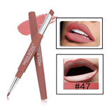 14 Color Double-end Lip Makeup Lipstick Pencil